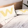 Deny Designs King April Lane Art Block Monogram Microfiber Printed Pillow Sham - 2 of 3