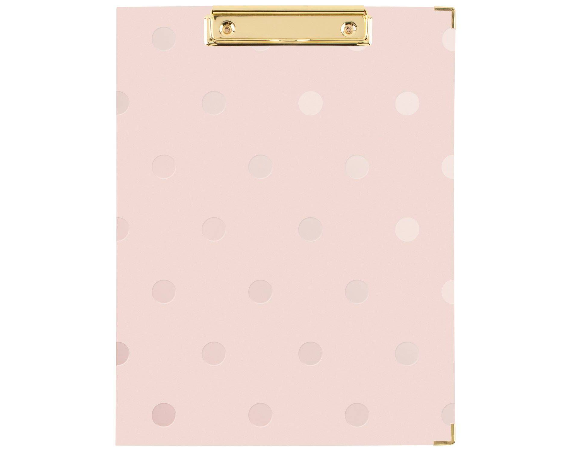 Sugar Paper Essentials Clipfolio Pink Gloss Dot