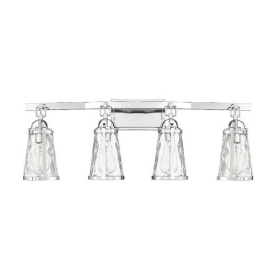Savoy House Albany 4 - Light Vanity in  Polished Chrome