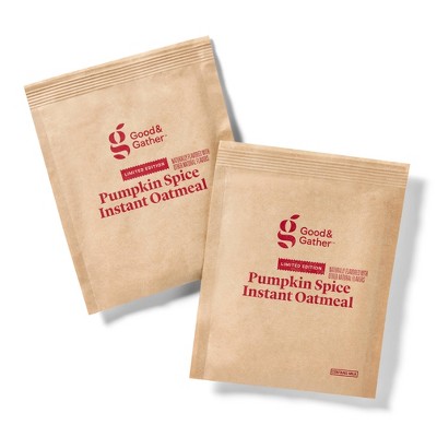 Pumpkin Spice Naturally Flavored with Other Natural Flavors Instant Oatmeal - 12.1oz - Good & Gather™