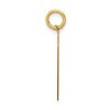 Black Bow Jewelry 14k Yellow Gold, Jersey Collection, Medium Number 91 Pendant - 2 of 4