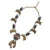 SOHI Women's Multicolour Party Stone Statement Necklace - 2 of 4