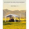 Carport Replacement Canopy Cover – Heavy-Duty Waterproof, UV & Wind-Resistant PE Fabric - 3 of 4