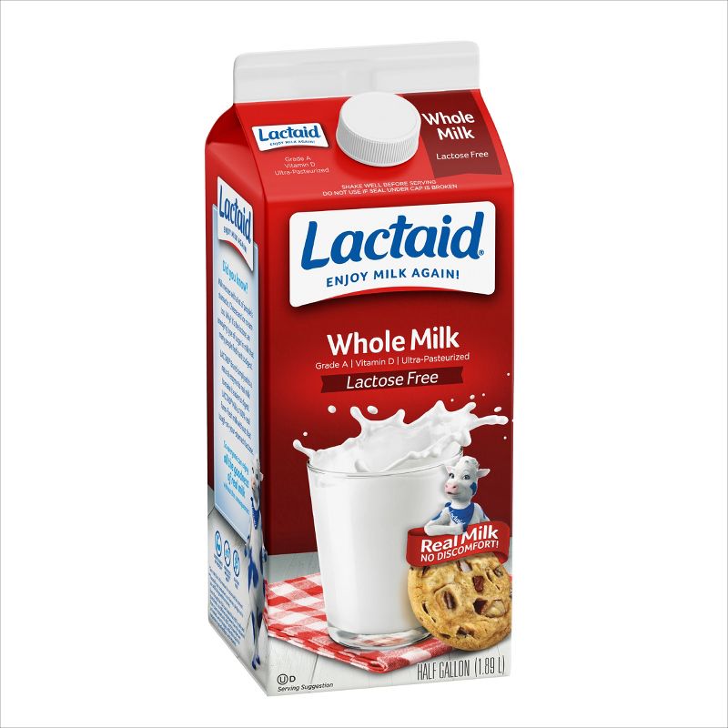 Lactaid Lactose Free Whole Milk - 0.5gal, 6 of 8
