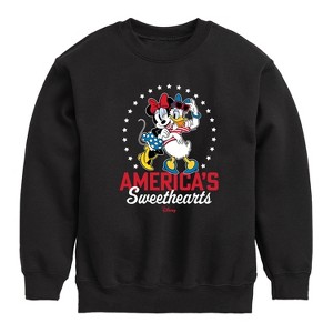 Boys' - Disney - Americana Graphic Long Sleeve Fleece Sweatshirt - 1 of 4