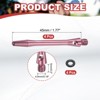 Unique Bargains 2BA Thread Aluminum Dart Shafts with Rubber Rings for Steel Tip 4 Pcs - 2 of 4