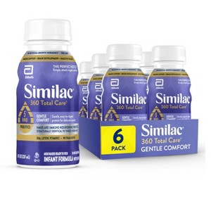 Similac Total Care Gentle Comfort Formula - 8oz/6ct: Infant, Milk-Based,  Ready to Drink, Unflavored : Target