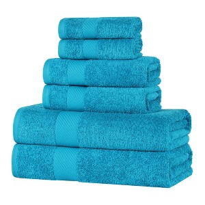 Modern Solid Classic Luxury Egyptian Cotton Towel Set by Blue Nile Mills - 1 of 4