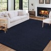 Modern Solid Rug Washable Non Slip Backing Rug Low Pile Floor Carpet for Living Room Bedroom - 2 of 4