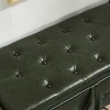 KTMBDW 48" Ottoman with Storage, Storage Ottoman Bench with Safety Hinge, Upholstered Entryway Bench with Seating for Bedroom, Living Room - 4 of 4