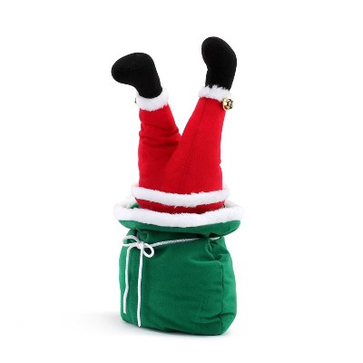 Mr. Christmas Mini Animated Christmas Kickers Decoration 10" - Santa