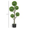 43.3" Artificial Ball Cypress Topiary Tree - 3 of 4