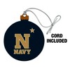 US Naval Academy Primary Logo Wood Christmas Tree Holiday Ornament - 2 of 4