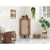 Dexmalle Unique Shape Corner cabinet with Rattan door - 2 of 4