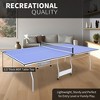 Table Tennis Table Set, Professional MDF Indoor Table Tennis Table with Quick Clamp Ping Pong Net, 2 Racket, 3 Table Tennis for Grown-ups Kids Teens - 4 of 4