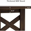 TackView Dining Table for 6-8 - Long Wooden Kitchen Table with Sturdy Legs Extra-Thick Base for Dining Room, Apartment and Party Use walnut - 2 of 4