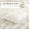 Allovit Super-Soft Ivory Comforter Set,Winter Warm Avril Fluffy Ribbed Plush Twin/Full/Queen/King Size Bedding Set for Bedroom - 4 of 4