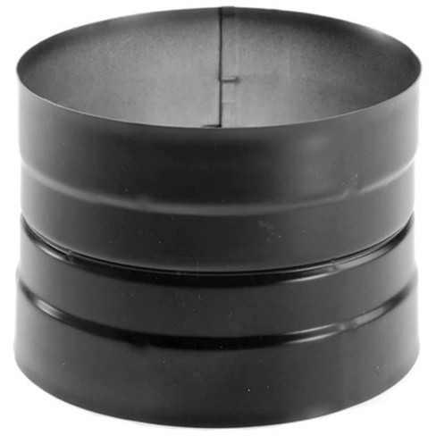 Duravent Durablack 6 Inches Single Wall, Adjustable, And Drip Free  Connection Skirted Stove Top Adapter For Appliance Flue Outlets, Black :  Target