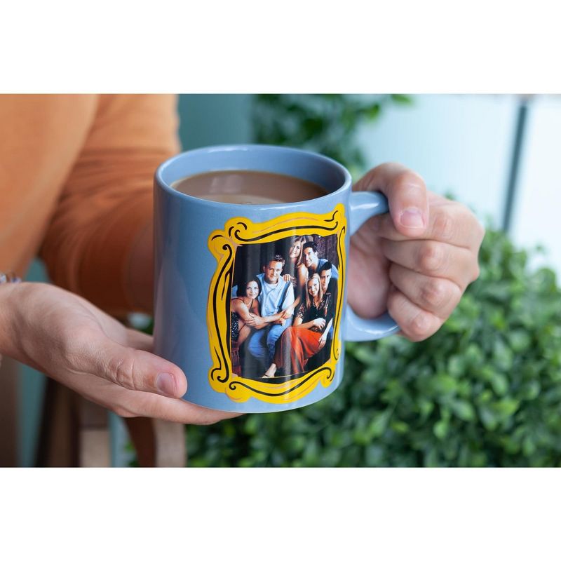 Silver Buffalo Friends Blue Coffee Mug | Friends Group In Monica's Frame | Cup Holds 20 Ounces, 5 of 7
