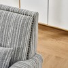 CAVINAS Modern Accent Chair,Two-Tone Striped Upholstered Armchair with Nailhead Trim,Solid Wood Frame,Sofa Lounge Chair for Living Room,Office - 4 of 4
