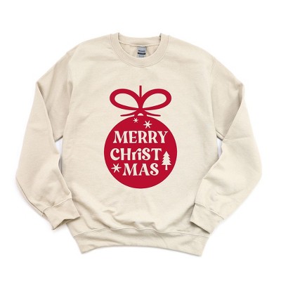 Simply Sage Market Women's Graphic Sweatshirt Merry Christmas Oranment
