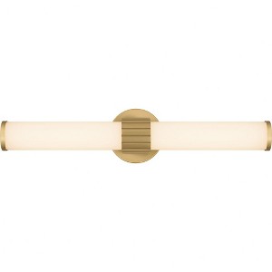 Quoizel Lighting Kaye 1 - Light Vanity in  Aged Brass - 1 of 1
