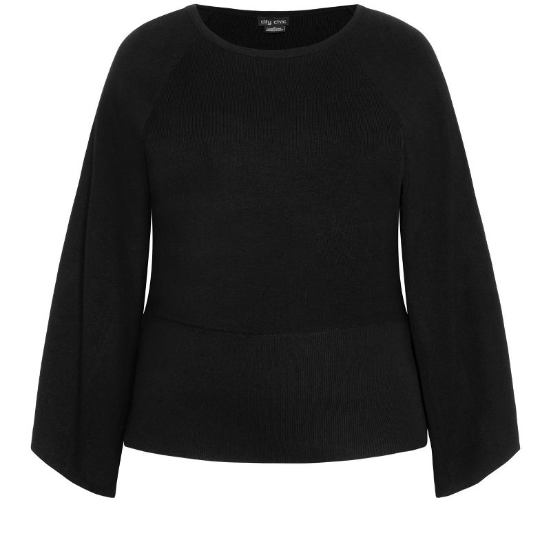 Women's Plus Size Rylie Sweater - black | CITY CHIC, 5 of 7