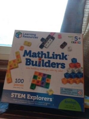 Learning Resources Mathlink Cubes Brain Puzzle Challenge - 80 pieces, STEM  Games for Boys and Girls Ages 5+