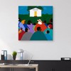 35" x 35" Chasing Sense Gullah Islands by Synthia Saint James Canvas Art Print - Masterpiece Art Gallery: Indigenous Culture, Unframed - 2 of 4