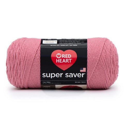 Red Heart Super Saver Yarn-light Raspberry : Target