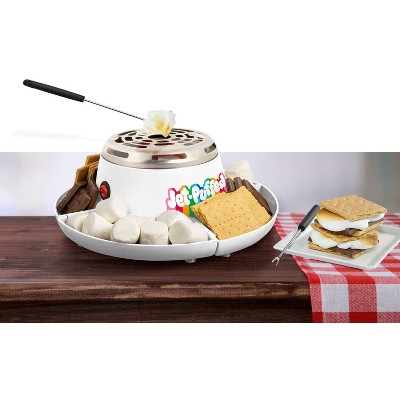 Jet-Puffed White Electric S'mores Maker with Stainless Steel Grate