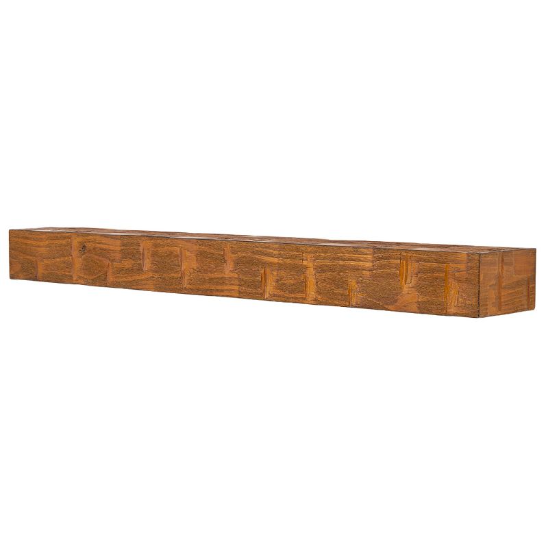 Country Living Bodie Floating Mantel Shelf with Distressed Reclaimed Accents, 1 of 8
