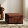 NicBex Faux Leather Storage Ottoman Button Tufting Foot Stool with Soft-Close Pressure Hinges for Family Room, Living Room - 2 of 4