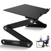 WorkEZ Monitor Stand for Desk Black Single Monitor Mount Height Adjustable Monitor Stand Computer Monitor Riser Uncaged Ergonomics - 3 of 4