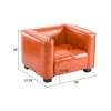 GDFStudio Minkler Contemporary Faux Leather Club Chair - 3 of 4