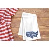 C&F Home Sea To Shining Sea USA Map Patriotic Embroidered Cotton Flour Sack Kitchen Towel Dishtowel Decoration - 2 of 4