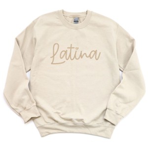 Embroidered Latina Cursive - Women's Graphic Sweatshirt - 1 of 4