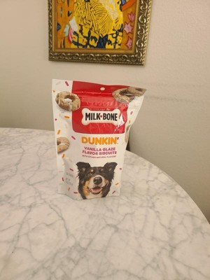 thumbnail image 2 of Milk-Bone X Dunkin' Limited Edition Vanilla Glaze Dog Treats - 8oz 2 of 6