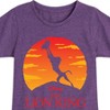 Girls' Disney Baby Simba at Pride Rock Fitted Short Sleeve Graphic T-Shirt - Heather Purple - X-Large - 2 of 4
