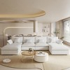 160"Cloud Couch Sectional for Living Room,Convertible U Shape Couch with Ottoman, Down Filled Modular Sectional Sofa Couch - 2 of 4