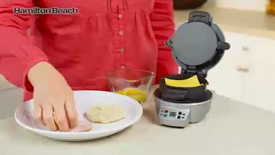Hamilton Beach Dual Breakfast Sandwich Maker - Grey - 1200W