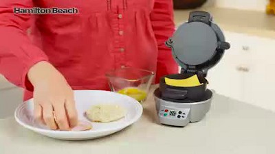 Hamilton Beach Breakfast Sandwich Maker With Timer - Dark Gray