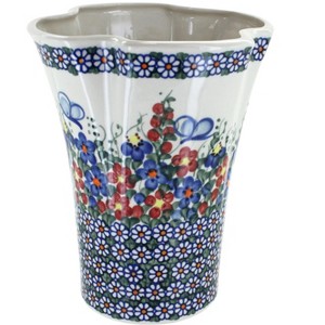 Blue Rose Polish Pottery 226 Vena Vase - 1 of 1