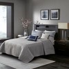 Gulches King/Cal King 6 Piece Reversible Jacquard Quilt Set with Throw Pillows Navy - 3 of 4
