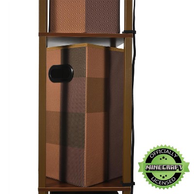 5' Multifunctional Minecraft Torch Floor Lamp with Storage