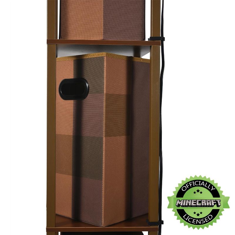 Ukonic Minecraft Brownstone Torch Standing Floor Lamp and Storage Unit | 5 Feet Tall, 3 of 7