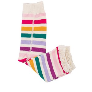 RuffleButts Baby Girls Patterned Footless Ruffle Tights - 1 of 4