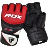 RDX Sports F12 MMA Grappling Gloves Premium Quality Gloves for Professional and Amateur MMA Fighters, Training, Sparring, Heavy Bag Work - Red - S - 3 of 4