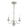 Livex Lighting Windsor 3 - Light Chandelier in  Brushed Nickel - 4 of 4