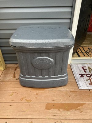 5 cu. ft. Outdoor Sand and Salt Storage Bin in Black